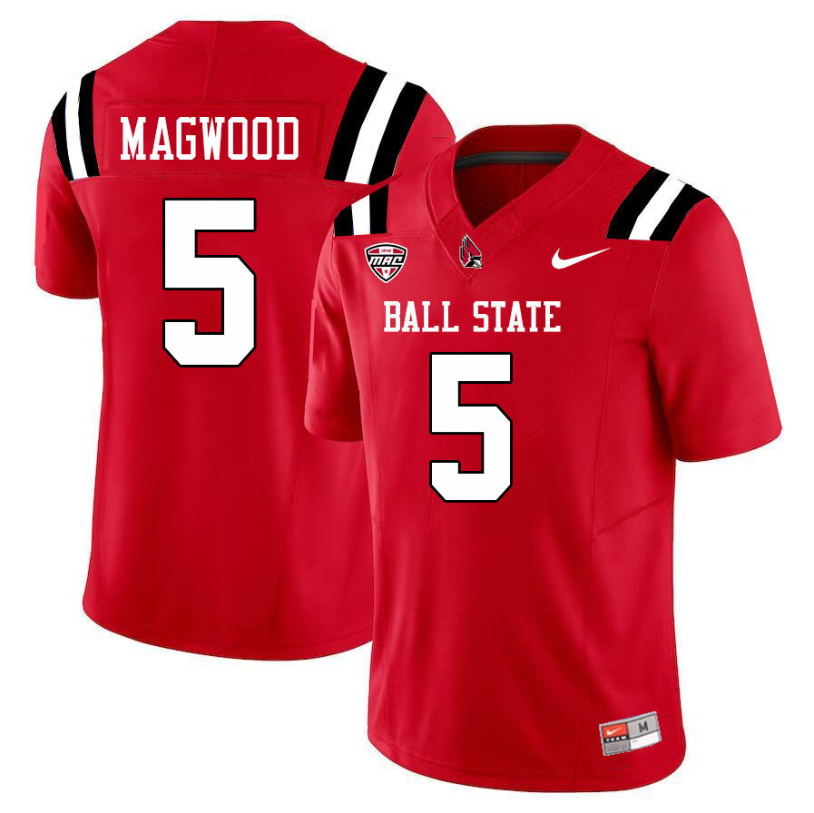 Qian Magwood Ball State Jersey,Ball State Cardinals #5 Qian Magwood Jersey Youth College-Cardinal